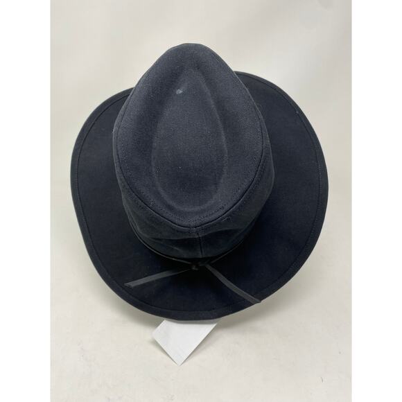 Brixton Womens Size Small Welsey Cotton Fedora Hat Black NEW - Picture 5 of 9